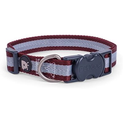 Petface Ox Blood Stripe Grote hondenhalsband - Hondenhalsband Petface Ox Blood Stripe Grote hondenhalsband - Hondenhalsband