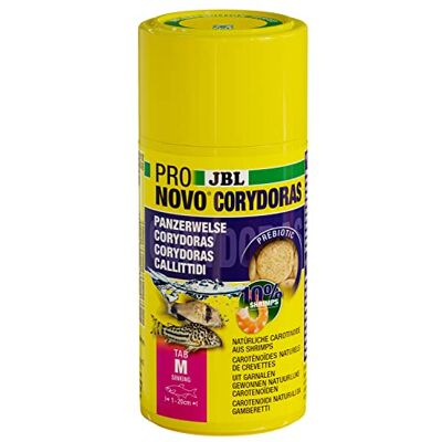 JBL PRONOVO CORYDORAS TAB, primair voedsel voor pantsermeervallen van 1-20 cm, visvoer-tabletten, maat M, 100 ml JBL PRONOVO CORYDORAS TAB, primair voedsel voor pantsermeervallen van 1-20 cm, visvoer-tabletten, maat M, 100 ml