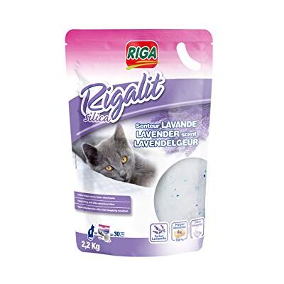 Riga lit lavendel – kattenbakvulling – silicagel – minerale oorsprong – natuurlijk absorberend – neutraliseert geuren en bacteriën – lavendelgeur – houdbaarheid 1 maand – 2,2 kg Riga lit lavendel – kattenbakvulling – silicagel – minerale oorsprong – natuurlijk absorberend – neutraliseert geuren en bacteriën – lavendelgeur – houdbaarheid 1 maand – 2,2 kg