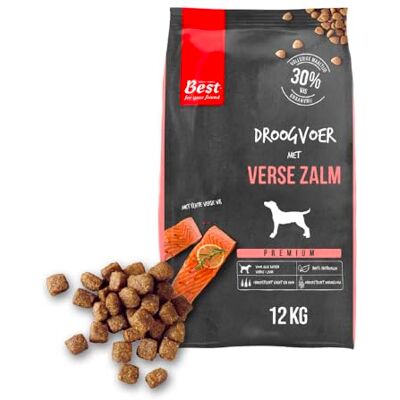 Rosewood Droog Hondenvoer met Zalm, 12 kg Zak, Tarwevrij Recept met Rijst, Krokante Brokken voor Kleine, Middelgrote en Grote Honden Rosewood Droog Hondenvoer met Zalm, 12 kg Zak, Tarwevrij Recept met Rijst, Krokante Brokken voor Kleine, Middelgrote en Grote Honden