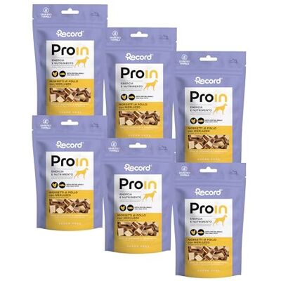Record Natuurlijke monoproteïne snack met kip en kabeljauw voor honden, 6 x 75 g. Uitstekende smakelijkheid, grain vrije klemmen, zonder kleurstoffen of toegevoegde suikers. Lichtgewicht energie en Record Natuurlijke monoproteïne snack met kip en kabeljauw voor honden, 6 x 75 g. Uitstekende smakelijkheid, grain vrije klemmen, zonder kleurstoffen of toegevoegde suikers. Lichtgewicht energie en