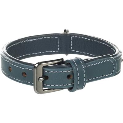 Flamingo Denver halsband + ijzeren blauw, S, 25-31 cm, 22 mm Flamingo Denver halsband + ijzeren blauw, S, 25-31 cm, 22 mm