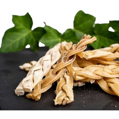 GIOSNAX Runderkophuidstrips gedraaid voor gebitsverzorging, extra bijtvast, voor honden, traktatie, snack, natuurlijke beloning, kauwartikel, langdurig kauwplezier, 100% rundvlees, puur voer, 200g GIOSNAX Runderkophuidstrips gedraaid voor gebitsverzorging, extra bijtvast, voor honden, traktatie, snack, natuurlijke beloning, kauwartikel, langdurig kauwplezier, 100% rundvlees, puur voer, 200g