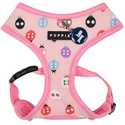 Puppia Lady Beetle Verstelbare borstband voor honden, roze, maat L (PAWA-HA1957-PK-L) Puppia Lady Beetle Verstelbare borstband voor honden, roze, maat L (PAWA-HA1957-PK-L)