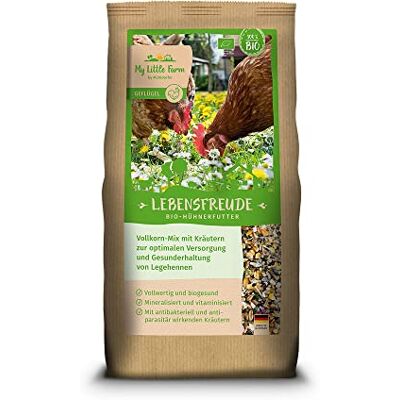 Mühldorfer My Little Farm My Little Farm Lebensfreude, biologisch kippenvoer, 2 kg, volkorenmix met waardevolle kruiden voor optimale verzorging en gezond houden van legkippen en ander gevogelte Mühldorfer My Little Farm My Little Farm Lebensfreude, biologisch kippenvoer, 2 kg, volkorenmix met waardevolle kruiden voor optimale verzorging en gezond houden van legkippen en ander gevogelte