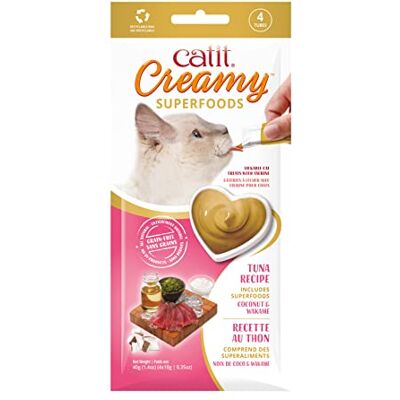 Catit - Creamy Snack - Tonijn Wakame - Snack Catit - Creamy Snack - Tonijn Wakame - Snack