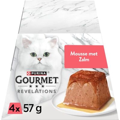 Gourmet Revelations Mouse Zalm Katten natvoer (24 x 57g) Gourmet Revelations Mouse Zalm Katten natvoer (24 x 57g)