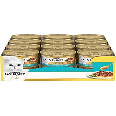 Gourmet Gold Kattenvoer Delicatessen in Saus Tonijn 85 g - Kattenvoer Gourmet Gold Kattenvoer Delicatessen in Saus Tonijn 85 g - Kattenvoer