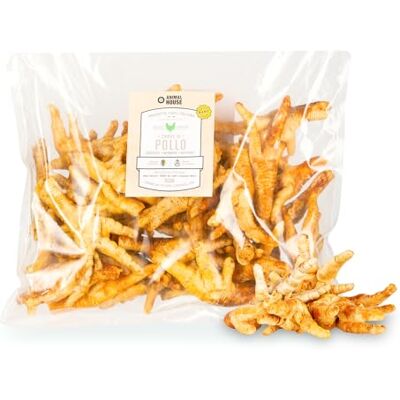 Animal House Natuurlijke hondensnack Barf met kippenvoeten, Italiaanse eiwitlekkernij voor gezond en voedend kauwen (500 g, kippenvoeten) Animal House Natuurlijke hondensnack Barf met kippenvoeten, Italiaanse eiwitlekkernij voor gezond en voedend kauwen (500 g, kippenvoeten)