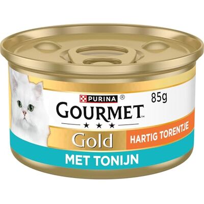 Gourmet Gold Hartig Torentje Tonijn Katten natvoer (24 x 85g) Gourmet Gold Hartig Torentje Tonijn Katten natvoer (24 x 85g)