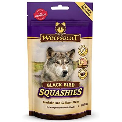 Wolfsblut Black Bird Squashies 100 g (8 stuks) Wolfsblut Black Bird Squashies 100 g (8 stuks)