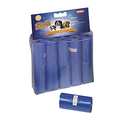 Nobby hondenpoepzakken - 20 stuks, Blauw, 15 zakken per rol Nobby hondenpoepzakken - 20 stuks, Blauw, 15 zakken per rol