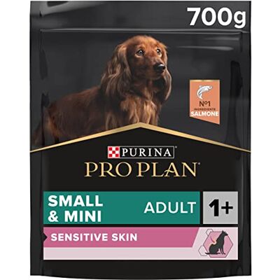 Pro Plan Purina Optiderma Small & Mini Adult droogvoer voor honden, 8 verpakkingen à 700 g Pro Plan Purina Optiderma Small & Mini Adult droogvoer voor honden, 8 verpakkingen à 700 g