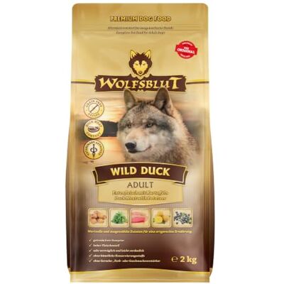 Wolfsblut Wild Duck Adult 2 kg eend droogvoer hondenvoer graanvrij Wolfsblut Wild Duck Adult 2 kg eend droogvoer hondenvoer graanvrij