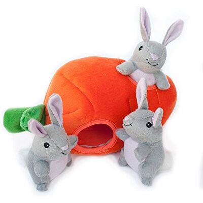 ZippyPaws Zippy Burrow® hondenspeelgoed Bunny 'n Carrot, interactief speelgoed voor honden, boeiend en duurzaam, perfect voor mentale stimulatie en spel ZippyPaws Zippy Burrow® hondenspeelgoed Bunny 'n Carrot, interactief speelgoed voor honden, boeiend en duurzaam, perfect voor mentale stimulatie en spel