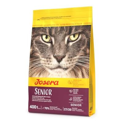 Josera Senior Kattenvoer voor oudere katten of katten met chronische nierinsufficiëntie, super premium droogvoer, 1 stuk Josera Senior Kattenvoer voor oudere katten of katten met chronische nierinsufficiëntie, super premium droogvoer, 1 stuk