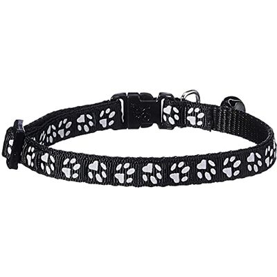 Tierlieb L Halsband voor katten en kleine honden, met belletje, in grootte verstelbaar, zwart Tierlieb L Halsband voor katten en kleine honden, met belletje, in grootte verstelbaar, zwart
