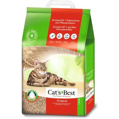 Cat's Best Cats Best 29734 Kattenbakvulling, 20L/8,6 kg verpakking kan afwijken, indicatieve afbeelding Cat's Best Cats Best 29734 Kattenbakvulling, 20L/8,6 kg verpakking kan afwijken, indicatieve afbeelding