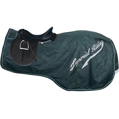 Imperial Riding IRH Super-Dry Paardendeken, 0 g, waterdichte trainingsdeken voor paarden, zonder vulling, met klittenbandsluiting, zweet-flap en reflecterende details, bosgroen, M Imperial Riding IRH Super-Dry Paardendeken, 0 g, waterdichte trainingsdeken voor paarden, zonder vulling, met klittenbandsluiting, zweet-flap en reflecterende details, bosgroen, M