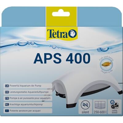 Tetra APS 400 Aquarium luchtpomp stille membraanpomp voor aquaria van 250-600 L, wit Tetra APS 400 Aquarium luchtpomp stille membraanpomp voor aquaria van 250-600 L, wit