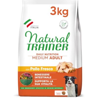 Trainer Natural Hondenvoer Medium Adult Kip, 3 kg Trainer Natural Hondenvoer Medium Adult Kip, 3 kg