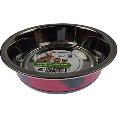 Flamingo Pet Products Nelly voerbak, diameter 12,3 cm, 225 ml, kleur: fuchsia Flamingo Pet Products Nelly voerbak, diameter 12,3 cm, 225 ml, kleur: fuchsia