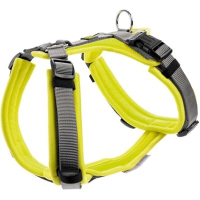 HUNTER Hondentuig MALDON, Kleur: limoen/grau, zacht gevoerd & comfortabel, sterk reflecterend dankzij 3M Scotchlite, 4-voudig verstelbaar, Maat: S-M HUNTER Hondentuig MALDON, Kleur: limoen/grau, zacht gevoerd & comfortabel, sterk reflecterend dankzij 3M Scotchlite, 4-voudig verstelbaar, Maat: S-M