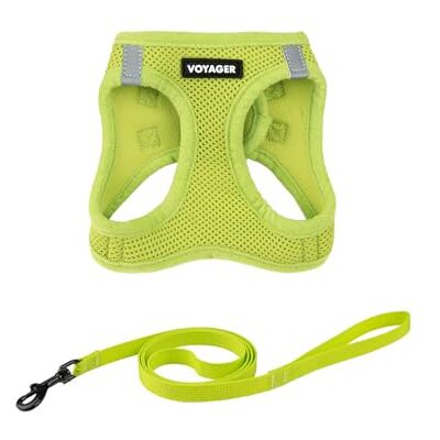 Best Pet Supplies Voyager Instapharnas voor huisdieren, gaas voor alle weersomstandigheden, verstelbaar instapharnas voor katten en honden, 307S limoengroen, S Best Pet Supplies Voyager Instapharnas voor huisdieren, gaas voor alle weersomstandigheden, verstelbaar instapharnas voor katten en honden, 307S limoengroen, S