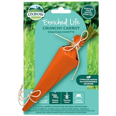 OXBOW Enriched Life Knapperige Wortel Speelgoed voor Konijnen, Cavia's, Hamsters, Ratten OXBOW Enriched Life Knapperige Wortel Speelgoed voor Konijnen, Cavia's, Hamsters, Ratten