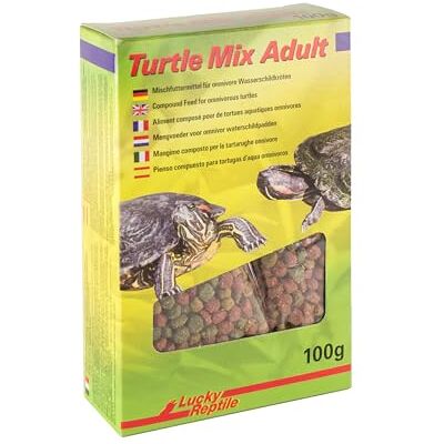 Lucky Reptile Turtle Mix Adult 100 g, pelletmix, voeder voor omnivore waterschildpadden Lucky Reptile Turtle Mix Adult 100 g, pelletmix, voeder voor omnivore waterschildpadden