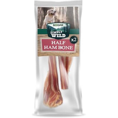Bogar Simply Wild Hondenbotten Hondenvoer als aanvulling op de dagelijkse voeding Hondensnoepjes in de vorm van 2 halve gedroogde varkensbotten Ondersteunt de hondenverzorging en Bogar Simply Wild Hondenbotten Hondenvoer als aanvulling op de dagelijkse voeding Hondensnoepjes in de vorm van 2 halve gedroogde varkensbotten Ondersteunt de hondenverzorging en