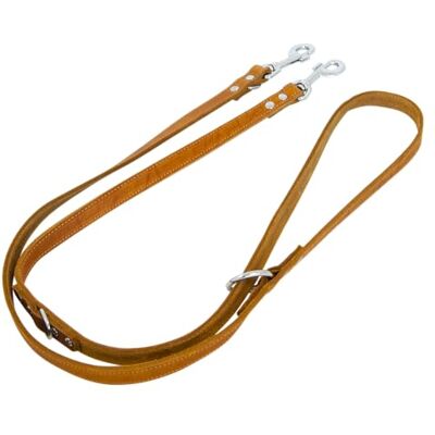 JACK AND VANILLA , Trainingslijn voor honden, model vetleer, kleur cognac, afmetingen 25 mm x 200 cm JACK AND VANILLA , Trainingslijn voor honden, model vetleer, kleur cognac, afmetingen 25 mm x 200 cm