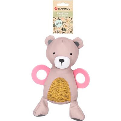 Flamingo Speelgoed voor puppy's, BRITTY beer, taupe, 17 x 10,2 x 25 cm Flamingo Speelgoed voor puppy's, BRITTY beer, taupe, 17 x 10,2 x 25 cm