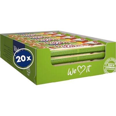 Vitakraft Frutti Corn, vruchtensnijden voor knaagdieren, met banaan, met vijg, met dadels, portioneerbaar door breukgleuven, zonder toegevoegde suiker en granen (20 x 30 g) Vitakraft Frutti Corn, vruchtensnijden voor knaagdieren, met banaan, met vijg, met dadels, portioneerbaar door breukgleuven, zonder toegevoegde suiker en granen (20 x 30 g)