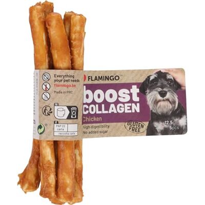 Flamingo Boost Collageen Kip Sticks voor Honden Ideaal voor Golden Retriever, Duitse Herder, Bulldog en Yorkshire Terrier Flamingo Boost Collageen Kip Sticks voor Honden Ideaal voor Golden Retriever, Duitse Herder, Bulldog en Yorkshire Terrier