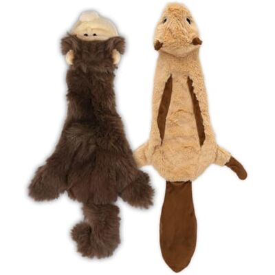 Best Pet Supplies 2-in-1 piepend hondenspeelgoed met zachte, duurzame stof voor kleine, middelgrote en grote huisdieren, geen vulling voor het spelen in huis, aap, eekhoorns, maat S Best Pet Supplies 2-in-1 piepend hondenspeelgoed met zachte, duurzame stof voor kleine, middelgrote en grote huisdieren, geen vulling voor het spelen in huis, aap, eekhoorns, maat S