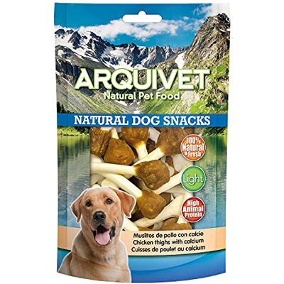 Arquivet Pack 12 Snacks Coxas de kip met calcium - Natuurlijke honden snack Arquivet Pack 12 Snacks Coxas de kip met calcium - Natuurlijke honden snack