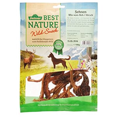 Dehner Best Nature Honden Snack pezen - Hert- en ree smaak Dehner Best Nature Honden Snack pezen - Hert- en ree smaak