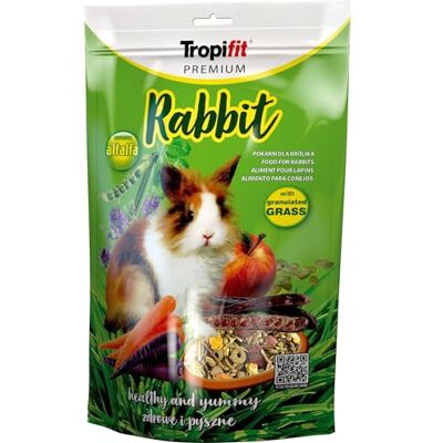 Tropifit RABBIT 500 g Compleet Voer voor Konijnen met Johannesbroodpitten en Granulaire Luzerne Tropifit RABBIT 500 g Compleet Voer voor Konijnen met Johannesbroodpitten en Granulaire Luzerne