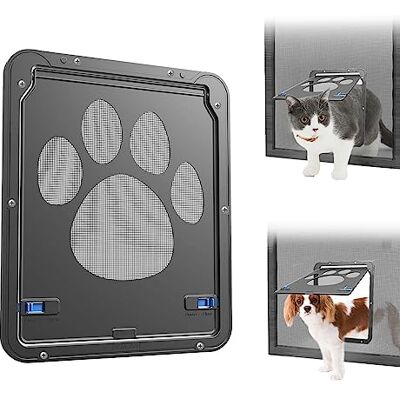 Namsan Kattendeur voor schuifdeurraam, binnenopening, 20 x 25 cm, doggy deur voor hordeur, kleine hondendeur, veranda, kattendeur, automatische sluiting Namsan Kattendeur voor schuifdeurraam, binnenopening, 20 x 25 cm, doggy deur voor hordeur, kleine hondendeur, veranda, kattendeur, automatische sluiting