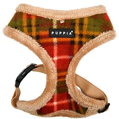 Puppia Norman Hondentuig over het hoofd warm winter geruit patroon verstelbare borst voor kleine en middelgrote honden, beige, S Puppia Norman Hondentuig over het hoofd warm winter geruit patroon verstelbare borst voor kleine en middelgrote honden, beige, S