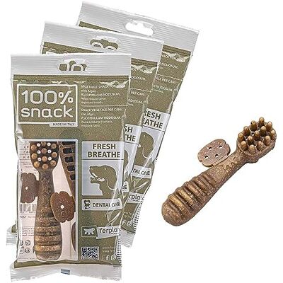 Ferplast Hondensnack Natuurlijke hondensnack Mondhygiëne tegen slechte adem met Ascophillum zeewier 3 pack kit 330g Ferplast Hondensnack Natuurlijke hondensnack Mondhygiëne tegen slechte adem met Ascophillum zeewier 3 pack kit 330g