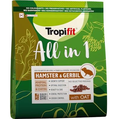 Tropifit Voer voor Hamsters en Gerbils - Voor Kleine Huisdieren Tropifit Voer voor Hamsters en Gerbils - Voor Kleine Huisdieren