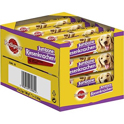 Pedigree Grote honden Snack Jumbone Rund & Gevogelte 12 stuks Pedigree Grote honden Snack Jumbone Rund & Gevogelte 12 stuks