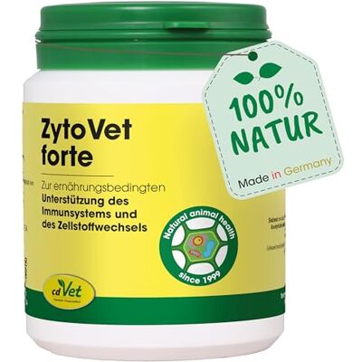 cdVet Naturprodukte ZytoVet forte 150 g hond, kat aanvullend voer ondersteuning van het immuunsysteem auto-immuunziekten celstofwisselingsproblemen gezonde cellen gezondheid - cdVet Naturprodukte ZytoVet forte 150 g hond, kat aanvullend voer ondersteuning van het immuunsysteem auto-immuunziekten celstofwisselingsproblemen gezonde cellen gezondheid -