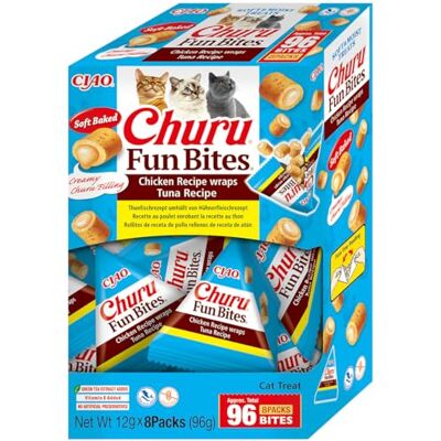 INABA CIAO Ninguno CHURU Fun Bites - Kat Snacks - 8 x 12g INABA CIAO Ninguno CHURU Fun Bites - Kat Snacks - 8 x 12g