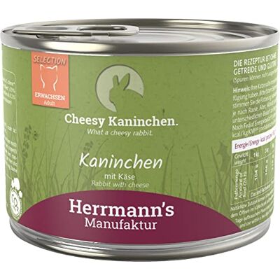 Herrmann's Herrmanns Kattenvoer Konijn Met Kaas, 200 g Herrmann's Herrmanns Kattenvoer Konijn Met Kaas, 200 g