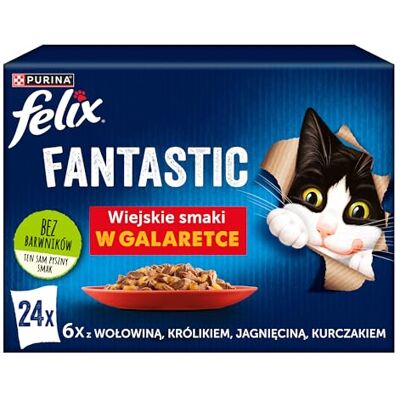 Felix Purina Kattenvoer kip rundvlees lam konijn 24 x 85 g Felix Purina Kattenvoer kip rundvlees lam konijn 24 x 85 g