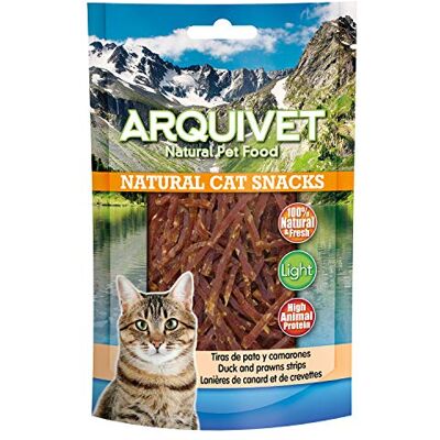 Arquivet - Duck & Shrimp Strips - 50g - Low fat - Cat Snack Arquivet - Duck & Shrimp Strips - 50g - Low fat - Cat Snack
