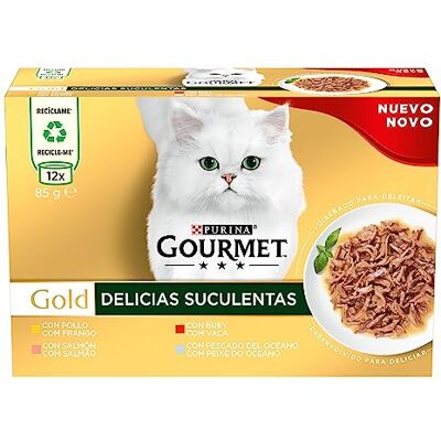 Purina Oro Gourmet Kattenvoer - Assortiment - 12x85g Purina Oro Gourmet Kattenvoer - Assortiment - 12x85g